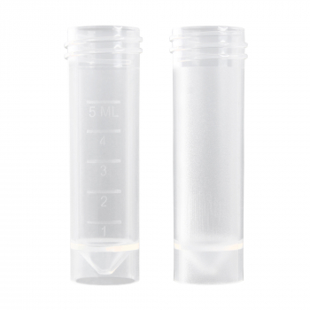 ПРОБИРКА ВИНТОВАЯ 5 МЛ С ЮБКОЙ, БЕЗ КРЫШКИ (100 ШТ.УП.)