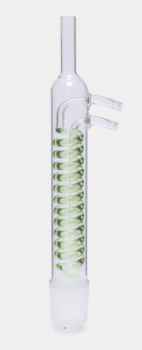 ХОЛОДИЛЬНИК ДИМРОТА ДЛЯ ЭКСТРАКТОРА СОКСЛЕТА СО СТЕКЛЯННЫМИ ВСТАВКАМИ - 400 ММ