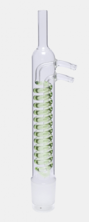 ХОЛОДИЛЬНИК ДИМРОТА ДЛЯ ЭКСТРАКТОРА СОКСЛЕТА СО СТЕКЛЯННЫМИ ВСТАВКАМИ - 400 ММ