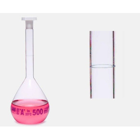 КОЛБА МЕРНАЯ ISOLAB 5 МЛ, КЛАСС А, СВЕТЛОЕ СТЕКЛО, NS 10/19, С ПРОБКОЙ (PE), ISOLAB, АРТ.013.01.005