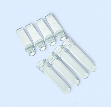 ПРОБИРКИ 0,1 МЛ В СТРИПАХ ПО 4 ШТ., С КРЫШКАМИ, 250 СТРИП./УП