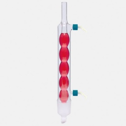 КОНДЕНСАТОР СОКСЛЕТА-АЛЛИНА, PP ОТВОД, БОРОСИЛИКАТНОЕ СТЕКЛО, ДИАМЕТР 8-9, ДЛЯ ЭКСТРАКТОРА 100/250 МЛ, NS 45/40, GL 14