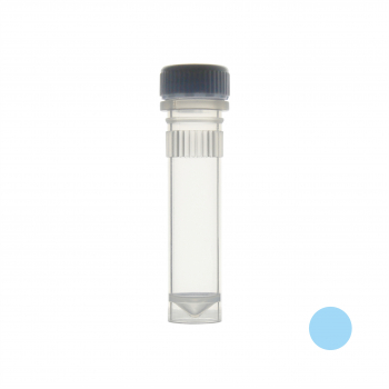 ПРОБИРКА ВИНТОВАЯ 2 МЛ С ЮБКОЙ, C ГОЛУБОЙ КРЫШКОЙ (1000 ШТ.УП.) СТЕРИЛЬНАЯ