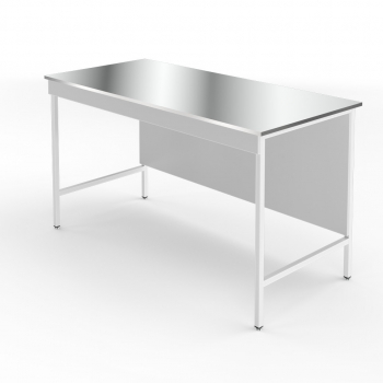 ВЫСОКИЙ ЛАБОРАТОРНЫЙ СТОЛ СО СТОЛЕШНИЦЕЙ ИЗ НЕРЖАВЕЮЩЕЙ СТАЛИ НВ-1500 ЛНВ