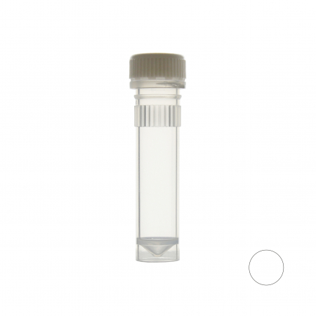 ПРОБИРКА ВИНТОВАЯ 2 МЛ С ЮБКОЙ, C БЕЛОЙ КРЫШКОЙ (1000 ШТ.УП.) СТЕРИЛЬНАЯ