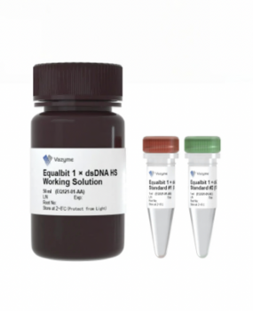 EQUALBIT DSDNA HS НАБОР ДЛЯ ИЗМЕРЕНИЯ КОНЦЕНТРАЦИИ ДЦДНК (QUBIT), 500 РЕАКЦИЙ, АРТ. EQ111-02, VAZYME BIOTECH CO., LTD