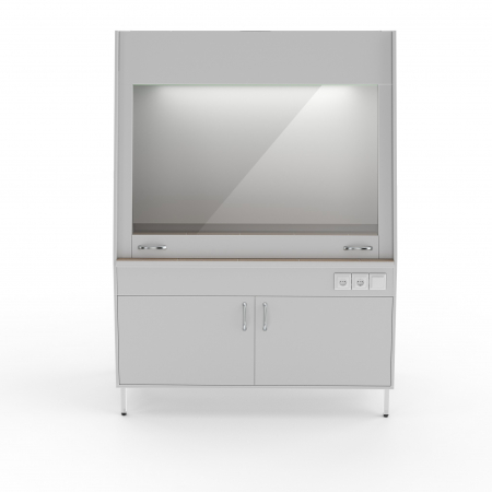 ВЫТЯЖНОЙ ШКАФ СО СТОЛЕШНИЦЕЙ ИЗ КЕРАМ. ПЛИТКИ И ВЫТЯЖКОЙ ИЗ НИЖНЕЙ ТУМБЫ ТЕОЛАБ ШВ-1500 КГ-В