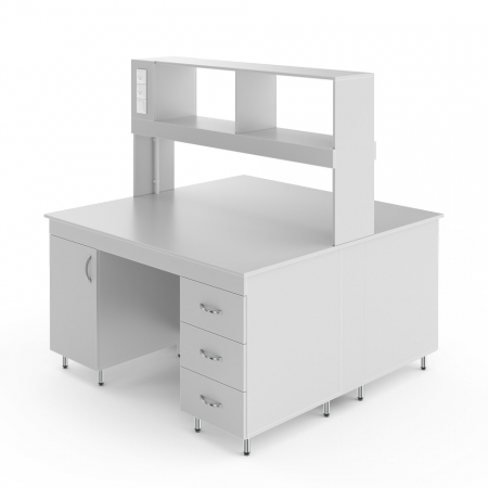 ФИЗИЧЕСКИЙ ОСТРОВНОЙ СТОЛ СО СТОЛЕШНИЦЕЙ ИЗ ЛДСП НВ-1500 ОЛ