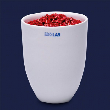 ТИГЕЛЬ, 18 ММ, ВЫСОКИЙ, С КРЫШКОЙ, ФАРФОР, ISOLAB, АРТ. 038.03.001