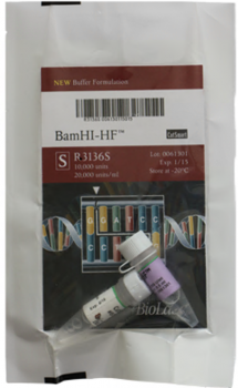 ДНК МОДИФИЦИРУЮЩИЙ ФЕРМЕНТ ЭНДОНУКЛЕАЗА РЕСТРИКЦИИ BAMHI-HF™, ВЫСОКОЙ КОНЦЕНТРАЦИИ (100 000 Е.А./МЛ, 50 000 Е.А.), АРТ. R3136 M, NEW ENGLAND BIOLABS
