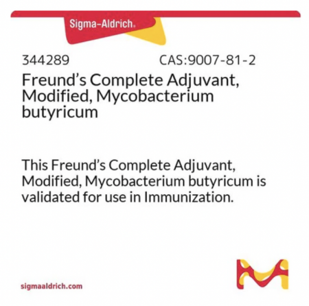 ПОЛНЫЙ АДЪЮВАНТ ФРЕЙНДА, МОДИФИЦИРОВАННЫЙ, MYCOBACTERIUM (10Г) / FREUND\'S ADJUVANT INCOMPLETED