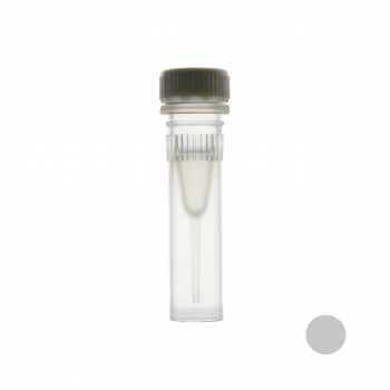ПРОБИРКА ВИНТОВАЯ 0,5 МЛ С ЮБКОЙ, C СЕРОЙ КРЫШКОЙ (1000 ШТ.УП.) СТЕРИЛЬНАЯ