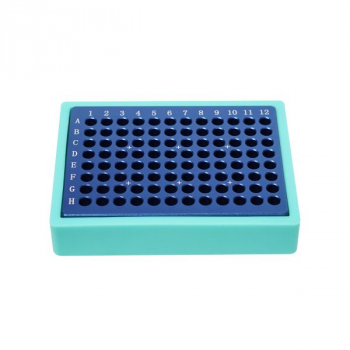 ШТАТИВ ДЛЯ ЗАМОРАЖИВАНИЯ, ДЛЯ ПРОБИРОК НА 0.2 МЛ, 96 МЕСТ, АЛЮМИНИЙ