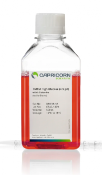 ПИТАТЕЛЬНАЯ СРЕДА DMEM, 4,5 Г/Л ГЛЮКОЗЫ, С L-ГЛУТАМИНОМ, 500 МЛ, CAPRICORN SCIENTIFIC, DMEM-HA