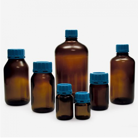 БУТЫЛЬ - КОРИЧНЕВАЯ - 2500 МЛ,GL 45, КРЫШКА С ПРОКЛАДКОЙ PTFE