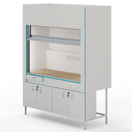 ВЫТЯЖНОЙ ШКАФ СО СТОЛЕШНИЦЕЙ ИЗ КЕРАМОГРАНИТНОЙ ПЛИТКИ ШВ НВК 1800 КГ