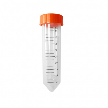 ЦЕНТРИФУЖНЫЕ ПРОБИРКИ, ПОЛИПРОПИЛЕН, БЕЗ ДНКАЗЫ И РНКАЗЫ, 50 МЛ, СТЕРИЛИЗОВАНО ОБЛУЧЕНИЕМ (V-ОБРАЗНОЕ ДНО, С ЮБКОЙ), УПАКОВКАОВАНО В ПАКЕТ, 25 ШТУК./УПАКОВКА.
