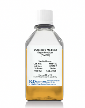 СРЕДА DMEM С ВЫСОКИМ СОДЕРЖАНИЕМ ГЛЮКОЗЫ, 25 МM HEPES, 500 МЛ, АРТ. M18350, R&D SYSTEMS