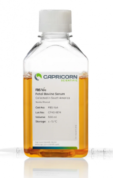 СЫВОРОТКА БЫЧЬЯ ФЕТАЛЬНАЯ XTRA, ЮЖНАЯ АМЕРИКА, 500 МЛ, CAPRICORN SCIENTIFIC, FBS-16A