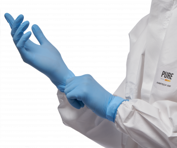 PURETECH® NEUTRINO ПЕРЧАТКИ НИТРИЛОВЫЕ C ТЕКСТУР. ПАЛЬЦАМИ 24СМ, XL, ГОЛУБЫЕ, 50ПАР/УПАК