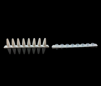 KG2532 ПРОБИРКИ ДЛЯ ПЦР, 0.2 МЛ, БЕЛЫЕ, В СТРИПАХ ПО 8 ШТУК, В КОМПЛЕКТЕ С ОПТИЧЕСКИ ПРОЗРАЧНЫМИ ПЛ