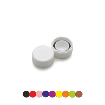 КОМПЛЕКТ КРЫШЕК К ПРОБИРКЕ ВИНТОВОЙ (0,5;1,5;2 МЛ) С УПЛОТНИТЕЛЬНЫМ КОЛЬЦОМ; (1000 ШТ.УП.)