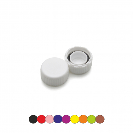 КОМПЛЕКТ КРЫШЕК К ПРОБИРКЕ ВИНТОВОЙ (0,5;1,5;2 МЛ) С УПЛОТНИТЕЛЬНЫМ КОЛЬЦОМ; (1000 ШТ.УП.)