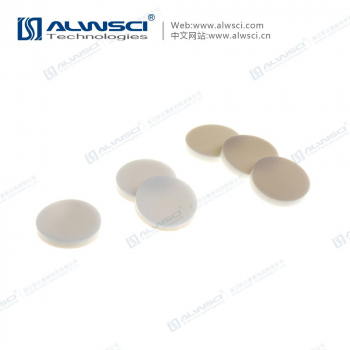СЕПТЫ, 20-400, НАТУРАЛЬНЫЙ PTFE/БЕЛЫЙ СИЛИКОН, ТОЛЩИНА 2 ММ, 100/PK, C0000958 ALWSCI
