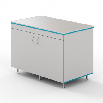 ЗАКРЫТЫЙ СТОЛ ДЛЯ РАБОТЫ СТОЯ СО СТОЛЕШНИЦЕЙ ИЗ МОНОЛИТНОЙ КЕРАМИКИ СЛЗ НВК 1200 МОН