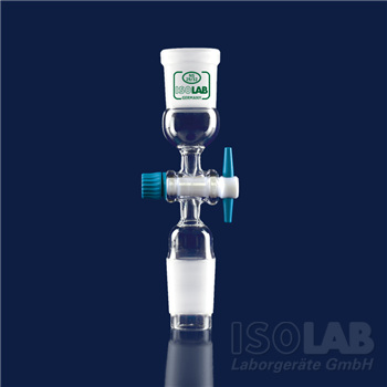 АДАПТЕР - С НАСАДКОЙ 8ММ - ПРЯМОЙ - С КРАНОМ - ВЕРХНИЙ ШЛИФ NS 14/23