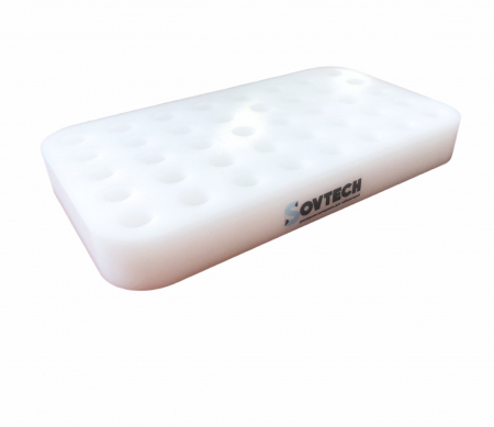 ХИМИЧЕСКИ-СТОЙКИЙ ШТАТИВ «РАБОЧЕЕ МЕСТО» ДЛЯ ПРОБИРОК 1,5/2,0 МЛ, 40 МЕСТА (ПОЛИАЦЕТАЛЬ)