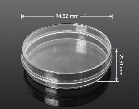 ЧАШКИ КУЛЬТУРАЛЬНЫЕ, ДИАМЕТР 100 ММ, ПОВЕРХНОСТЬ ОБРАБОТАННАЯ, 20 ШТ/УПАК