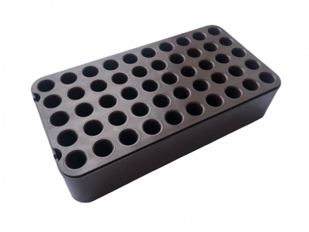 ШТАТИВ ДЛЯ ЦИЛИНДРИЧЕСКИХ ПРОБИРОК НА 50 МЕСТ (RACK D12), КОРИЧНЕВЫЙ