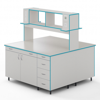 ОСТРОВНОЙ СТОЛ СО СТОЛЕШНИЦЕЙ ИЗ МОНОЛИТНОЙ КЕРАМИКИ СЛО НВК 1500 МОН