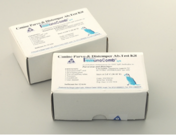 ТЕСТ БИОГАЛ ИММУНОКОМБ - ПАРВОВИРУС И ЧУМА ПЛОТОЯДНЫХ (PARVO & DISTEMPER IGM AB TEST KIT), АРТ.55CPD301, BIOGAL GALED LABS ACS LTD