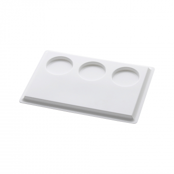 ПЛАНШЕТ ПОЛИМЕРНЫЙ ИММУНОЛОГИЧЕСКИЙ ОДНОРАЗОВЫЙ 3 ЛУНКИ (БЕЛЫЙ)