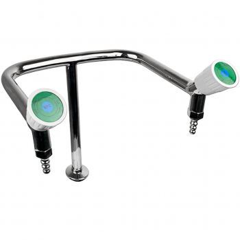 ДВОЙНОЙ ЛАБОРАТОРНЫЙ КРАН ДЛЯ ХОЛОДНОЙ ВОДЫ STEGLER KV-2-295N (НЕРЖ. СТАЛЬ, ВЫСОТА 295 ММ)