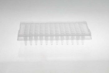 KG2568 ПЛАНШЕТЫ 96-ЛУНОЧНЫЕ ДЛЯ ПЦР, 0.2 МЛ, С ПОЛУ-ЮБКОЙ И ПРИПОДНЯТОЙ РАМКОЙ, 10 ШТ/УП