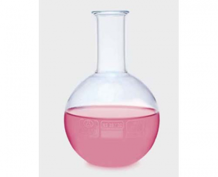 КОЛБА ПЛОСКОДОННАЯ, ПРОЗРАЧНАЯ, СТЕКЛО, 500 МЛ