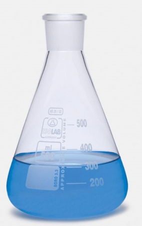 КОЛБА ЭРЛЕНМЕЙЕРА - СТЕКЛО - ШЛИФ 24/29 - 50 МЛ