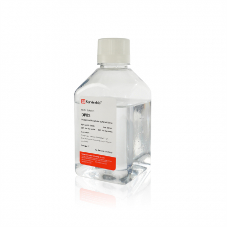 БУФЕР DPBS БЕЗ КАЛЬЦИЯ И МАГНИЯ, 500 МЛ, SERVICEBIO