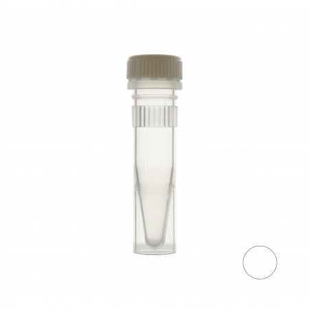 ПРОБИРКА ВИНТОВАЯ 1,5 МЛ С ЮБКОЙ, C БЕЛОЙ КРЫШКОЙ (1000 ШТ.УП.) СТЕРИЛЬНАЯ