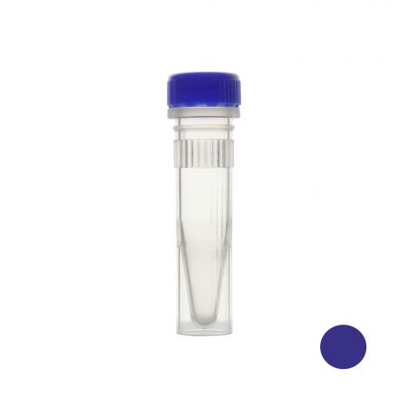 ПРОБИРКА ВИНТОВАЯ 1,5 МЛ С ЮБКОЙ, C СИНЕЙ КРЫШКОЙ (1000 ШТ.УП.) СТЕРИЛЬНАЯ