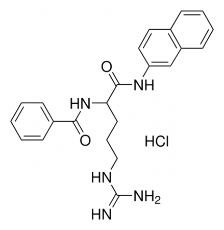 N-L-БЕНЗОИЛ-DL-АРГИНИН-БЕТА-НАФТИЛАМИД ГИДРОХЛОРИД (1Г) / (N-L-BENZOYL -DL-ARGININE-BETA-NAPHTHALAMIDE HYDROCHLORIDE)