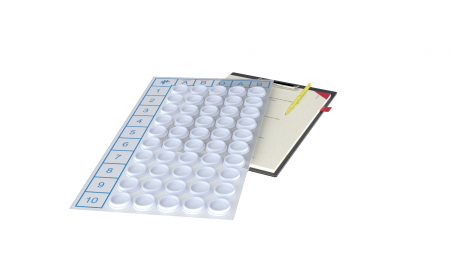 ПЛАНШЕТ СЕРОЛОГИЧЕСКИЙ МНОГОРАЗОВЫЙ НА 50 ЛУНОК