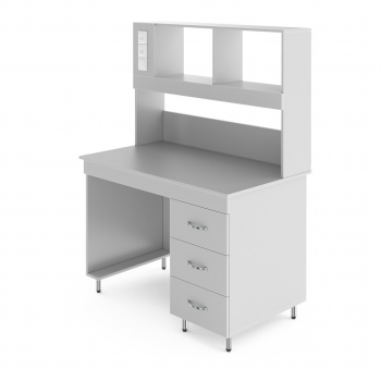 ФИЗИЧЕСКИЙ ЛАБОРАТОРНЫЙ СТОЛ СО СТОЛЕШНИЦЕЙ ИЗ ХИМСТОЙКОГО ПЛАСТИКА НВ-1200 ПСП