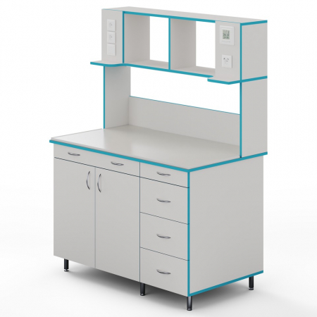 ПРИСТЕННЫЙ СТОЛ СО СТОЛЕШНИЦЕЙ ИЗ МОНОЛИТНОЙ КЕРАМИКИ СЛП НВК 1200 МОН