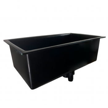 БОЛЬШАЯ ЛАБОРАТОРНАЯ РАКОВИНА-МОЙКА С ЗАЩИТОЙ ОТ ПЕРЕЛИВА STEGLER RM-820 (ПОЛИПРОПИЛЕНОВАЯ, 900?520?390) МОЙКА RM-820B ЧЁРНЫЙ ЦВЕТ