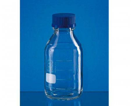 БУТЫЛИ ЛАБОРАТОРНЫЕ C ВИНТ.КРЫШКОЙ, GL45, БОРО 3.3, 100 МЛ, 10 ШТ/УПАК, 95206001, 9072331