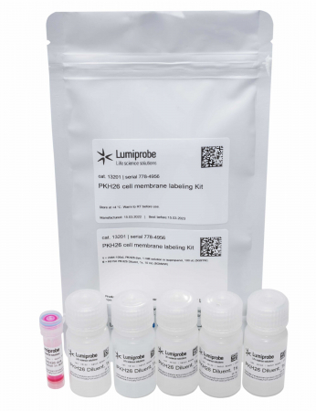 13201, PKH26, НАБОР ДЛЯ МЕЧЕНИЯ КЛЕТОЧНЫХ МЕМБРАН, 100 UL DYE, 1X BUFFER